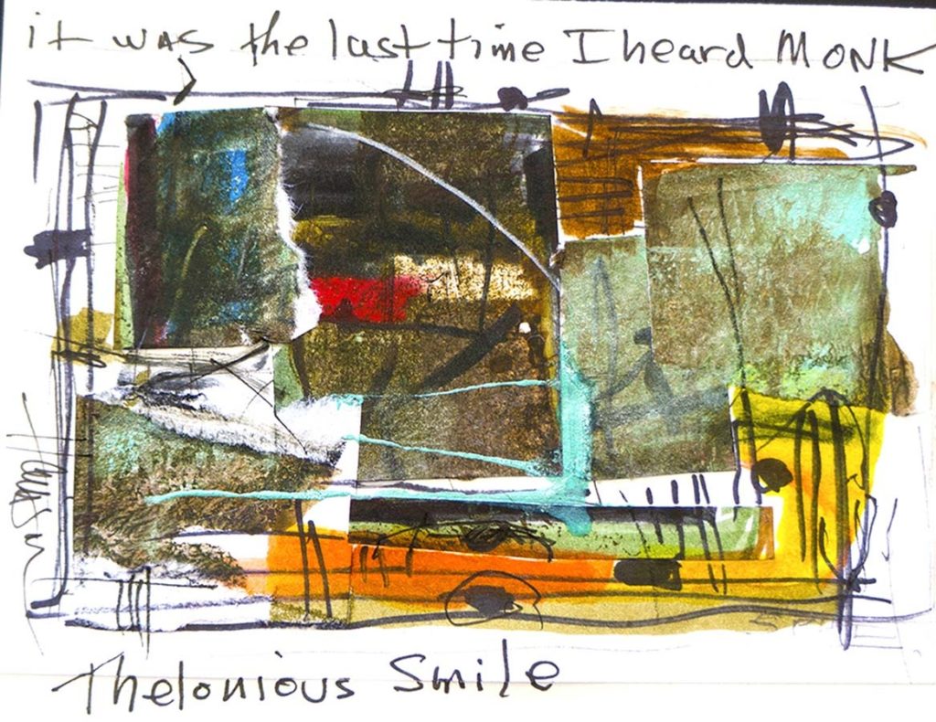 The Last Time I Saw Thelonious Smile - artwork by Harrison Goldberg