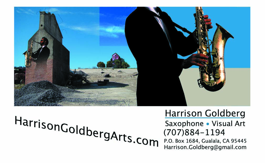 artwork by Harrison Goldberg - Harrison Sax Card