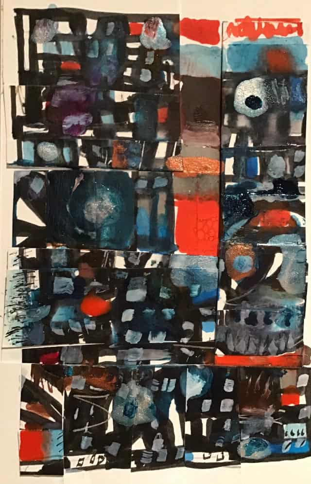 Cinema Insomnia - abstract painting by Harrison Goldberg