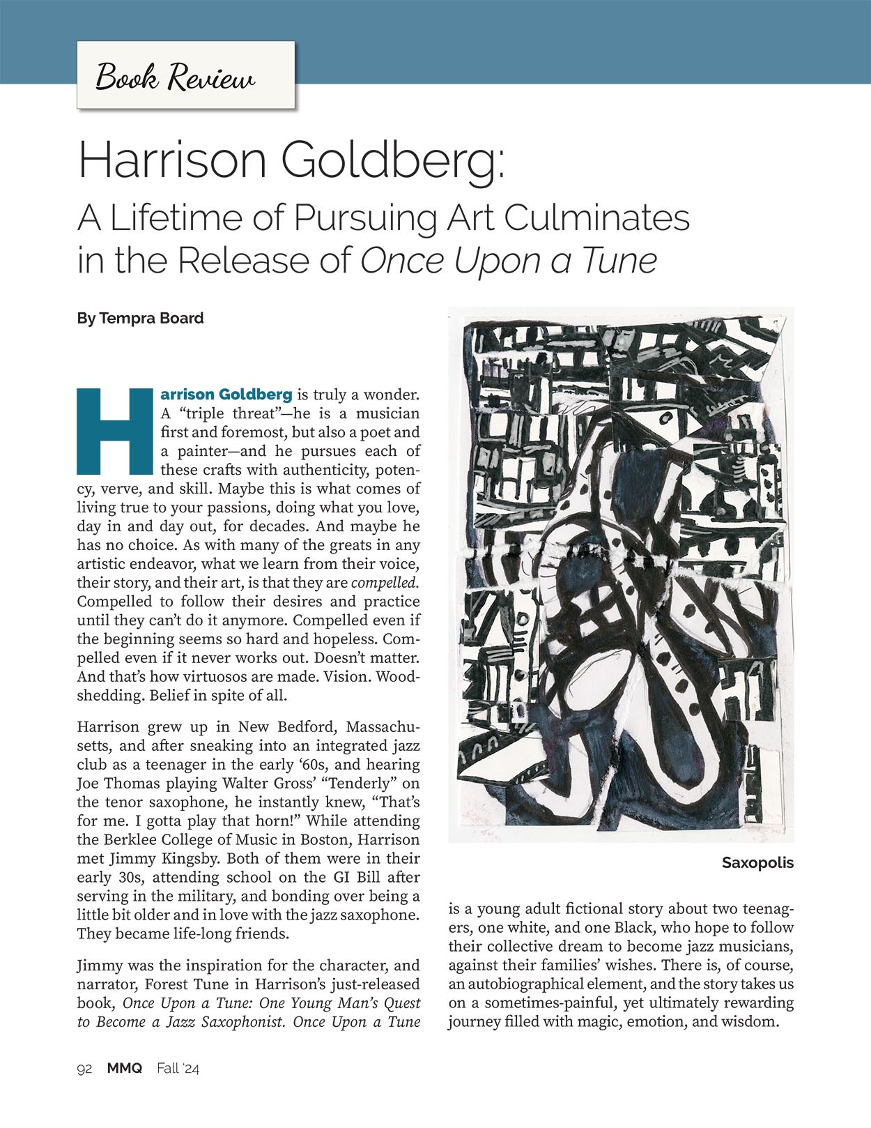 Review of Harrison Goldberg's book "Once Upon a Tune"