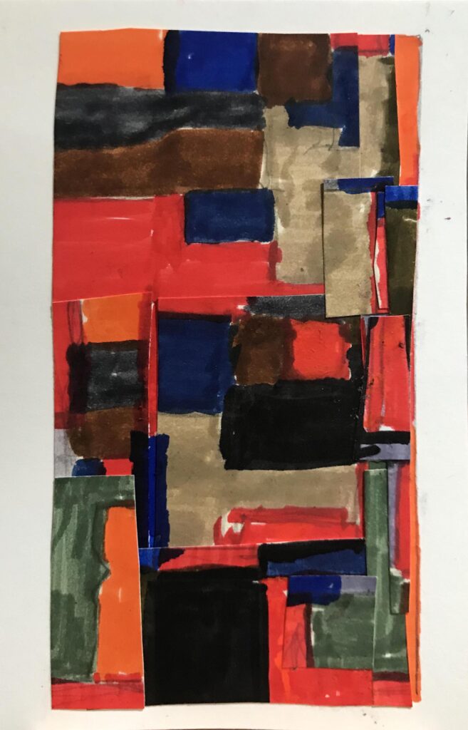 The weight of the world - abstract painting by Harrison Goldberg