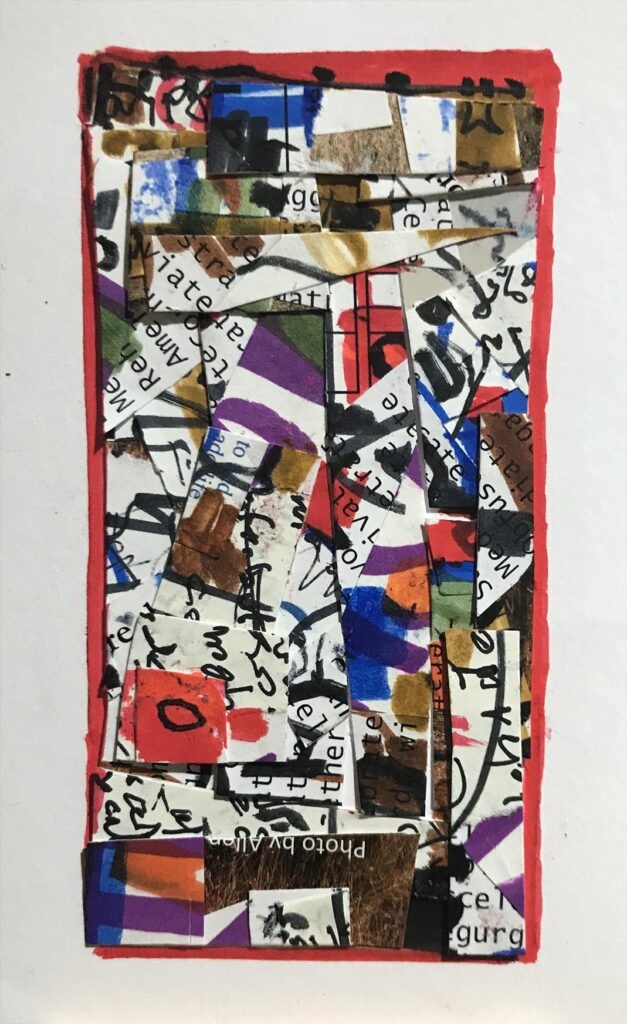 Forget the Changes...Just Blow Man! - abstract painting by Harrison Goldberg