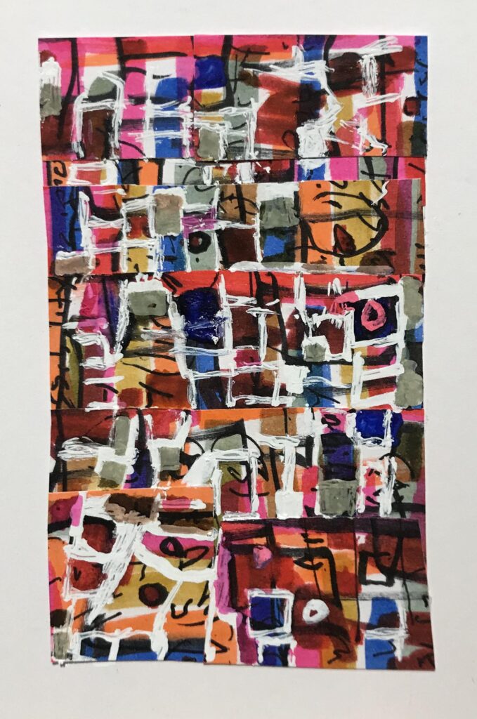 Refugees - abstract artwork by Harrison Goldberg