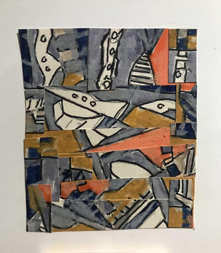 abstract collage by Harrison Goldberg