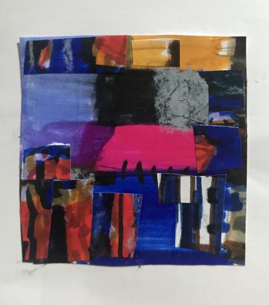 abstract collage art by Harrison Goldberg