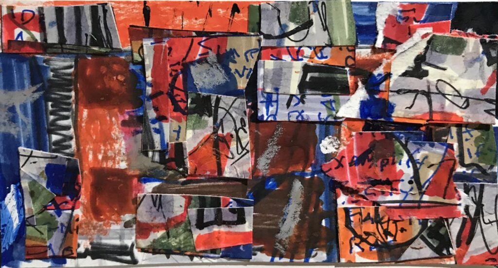 abstract collage by Harrison Goldberg