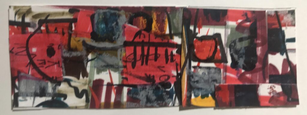 Mixed media collage by Harrison Goldberg